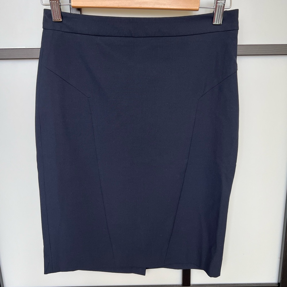 The Limited Collection Pencil Skirt Blue Navy XS 0 Office Siren Corpcore Xsmall